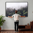 Misty Forest Canvas Wall Art – Serene Triptych Nature Print by MyGreatCanvas | Canvas Wall Art Prints | Photo Prints & Wall Decor