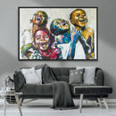 Shai Yossef Style Canvas Art - Joyful African Black Kids by MyGreatCanvas | Canvas Wall Art Prints | Photo Prints & Wall Decor