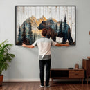 Rustic Bear Wall Art - Grizzly 399 Bear Wall Art - Mountain