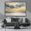 Modern Coastal Artwork with Vibrant Abstract Ocean Waves