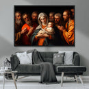 Religious Canvas Wall Art Print - Madonna and Child with