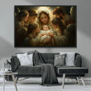 Mary Jesus Canvas Wall Art Print - Madonna and Child with