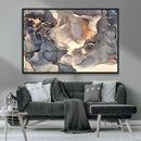 Abstract Blue and Gold Wall Art - Fluid Ink Artwork - Modern by MyGreatCanvas | Canvas Wall Art Prints | Photo Prints & Wall Decor