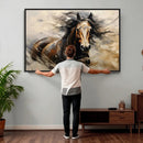 Abstract Horse Wall Art Canvas Print – Large Western