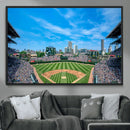 Wrigley Field Chicago Cubs Panoramic Art Multi-Piece Canvas