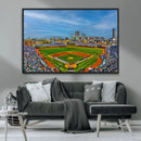 Wrigley Field Chicago Cubs Panoramic Canvas Print –