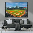 Wrigley Field Chicago Cubs Panoramic Canvas Print –