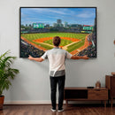 Wrigley Field Chicago Cubs Panoramic Canvas Print –