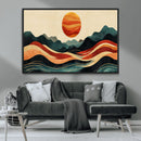 Mountain Triptych Wall Art Canvas Print – Western Nature