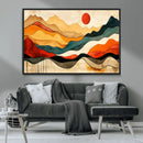 Mid Century Wall Art Print  - Abstract Woodland Print -