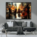 Jazz Wall Art Canvas Print – Colorful Musical Instrument