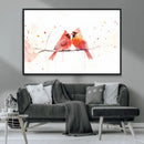 Cardinal Bird Canvas Wall Art - Male and Female Cardinal by MyGreatCanvas | Canvas Wall Art Prints | Photo Prints & Wall Decor