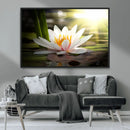 Lotus Flower Wall Art Canvas Print, Water Lily Large Wall