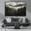 Moody Forest Wall Art – Framed Mountain Fog Canvas Artwork, by MyGreatCanvas | Canvas Wall Art Prints | Photo Prints & Wall Decor