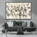 Abstract Horse Wall Art Canvas Print – Framed Horse Sketch by MyGreatCanvas | Canvas Wall Art Prints | Photo Prints & Wall Decor