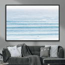 Ocean Wave Surfer Wall Art – Framed Minimal Seascape Canvas by MyGreatCanvas | Canvas Wall Art Prints | Photo Prints & Wall Decor