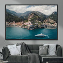 Amalfi Coast Wall Art – Framed Italian Seaside Canvas by MyGreatCanvas | Canvas Wall Art Prints | Photo Prints & Wall Decor