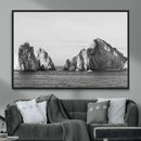 Coastal Wall Art – Framed Black White Ocean Canvas Artwork, by MyGreatCanvas | Canvas Wall Art Prints | Photo Prints & Wall Decor