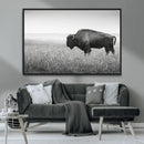 Bison Wall Art Canvas Print – Framed Rustic Wildlife Scene by MyGreatCanvas | Canvas Wall Art Prints | Photo Prints & Wall Decor
