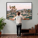 Joshua Tree Park Wall Art Canvas Print – Framed Desert Road by MyGreatCanvas | Canvas Wall Art Prints | Photo Prints & Wall Decor