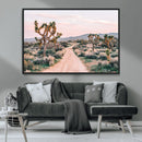 Joshua Tree Wall Art Canvas Print – Framed Desert Road Scene by MyGreatCanvas | Canvas Wall Art Prints | Photo Prints & Wall Decor