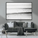 Black White Ocean Wall Art Canvas Print – Framed Coastal by MyGreatCanvas | Canvas Wall Art Prints | Photo Prints & Wall Decor