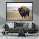 Bison Wall Art Canvas Print – Framed Buffalo American Bison
