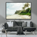 Relaxing Beach Wall Art Canvas Print – Framed Ocean View
