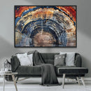 Tree Rings Wall Art Canvas Print – Framed Petrified Wood by MyGreatCanvas | Canvas Wall Art Prints | Photo Prints & Wall Decor