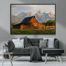 Rustic Barn Wall Art Canvas Print – Framed Grand Teton Park