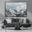 Snowy Peaks Wall Art Canvas Print – Alpine Wilderness