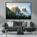 Wilderness Wall Art Canvas Print – Misty Forest Nature