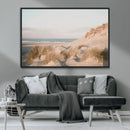 Beach Landscape Wall Art Canvas Print – Framed Sand Dune