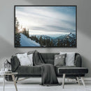 Snowy Mountains Wall Art Canvas Print – Framed Alpine by MyGreatCanvas | Canvas Wall Art Prints | Photo Prints & Wall Decor