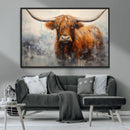 Scottish Highland Wall Art Canvas Print, Framed Longhorn Art by MyGreatCanvas | Canvas Wall Art Prints | Photo Prints & Wall Decor