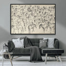 Wild Horse Stampede Wall Art Canvas Print – Monochrome by MyGreatCanvas | Canvas Wall Art Prints | Photo Prints & Wall Decor