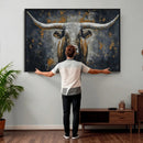 Rustic Bull Wall Art Canvas Print, Longhorn Wall Decor for by MyGreatCanvas | Canvas Wall Art Prints | Photo Prints & Wall Decor