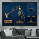 Lady Justice Wall Art Canvas Print – Elegant Gold Legal by MyGreatCanvas | Canvas Wall Art Prints | Photo Prints & Wall Decor