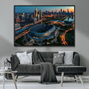 Chicago Bears Soldiers Field Wall Art Canvas Print – Framed