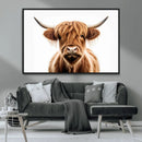 Scottish Highland Cow Canvas Print, Framed Highland Cow by MyGreatCanvas | Canvas Wall Art Prints | Photo Prints & Wall Decor