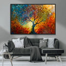 Yggdrasil Tree of Life Mosaic Stained Glass Wall Art, Tree