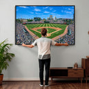 Wrigley Field Baseball Stadium Canvas Wall Art – Packed