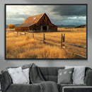 Golden Sunset Barn Wall Art Canvas Print, Rustic Autumn Farm by MyGreatCanvas | Canvas Wall Art Prints | Photo Prints & Wall Decor