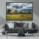 Rustic Stormy Barn Wall Art Canvas Print, Moody Country Farm by MyGreatCanvas | Canvas Wall Art Prints | Photo Prints & Wall Decor