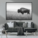 Black White Bison Canvas Wall Art, Rustic American Buffalo by MyGreatCanvas | Canvas Wall Art Prints | Photo Prints & Wall Decor