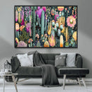 Colorful Desert Bloom Wall Art Canvas Print, Vibrant Cacti by MyGreatCanvas | Canvas Wall Art Prints | Photo Prints & Wall Decor