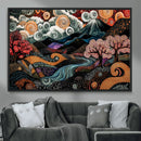 Whimsical Abstract Landscape Wall Art Canvas Print, Colorful by MyGreatCanvas | Canvas Wall Art Prints | Photo Prints & Wall Decor