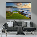 Coastal Golf Course Wall Art Canvas Print – Sunset with by MyGreatCanvas | Canvas Wall Art Prints | Photo Prints & Wall Decor