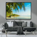 Peaceful Tropical Beach Wall Art Canvas Print – Palm Trees by MyGreatCanvas | Canvas Wall Art Prints | Photo Prints & Wall Decor
