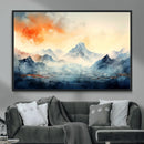 Warm Clouds Abstract Mountain Wall Art, Modern Landscape by MyGreatCanvas | Canvas Wall Art Prints | Photo Prints & Wall Decor